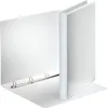 A white A4 presentation binder is shown open, with the rings visible. Voir les images du produit
