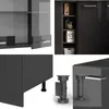 Singleküche Vicco R-Line Anthrazit Hochglanz/Anthrazit 160 Produktbild-Vorschau 6