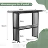 A diagram showing the dimensions of a console table. Produktbild-Vorschau
