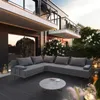 TRADA Gartensofa lounge set Bahama M Dunkelgrau Gartenmöbel Produktbild-Vorschau 1