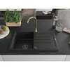 Mexen Bruno 1 Becken-Granitspüle mit Abtropffläche und Produktbild-Vorschau 3