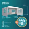 Casaria Gazebo da Giardino 3x6m Protezione UV 18m² Anteprima dell’immagine prodotto 5