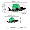 INF Leuchtsticker, Stern- und Flugzeugmotive Grün Produktbild-Vorschau 2
