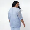 Häkel Shirt Damen Sommer Oberteil Lochstrick 40 42 44 46 Produktbild-Vorschau 6