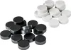 A pile of black and white round objects, possibly game pieces or magnets, are arranged on a white background. Podgląd zdjęcia produktu