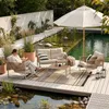 Loungeset 'Karg' 4-tlg. mit Couchtisch Gartenbank und 2 Produktbild-Vorschau 2