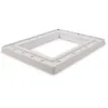 A white plastic frame with a rectangular opening, shown from a slightly elevated angle against a white background. Produktbild-Vorschau