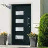 vidaXL Haustür Aluminium und PVC Anthrazit 110x210 cm Produktbild-Vorschau 11