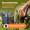 Campingstuhl klappbar mit Holzarmlehnen extra hoch – Produktbild-Vorschau 4