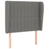 vidaXL Kopfteil mit Ohren Dunkelgrau 93x23x118/128 cm Stoff Produktbild-Vorschau 11