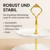 Doppellagige Etagere rund Hochzeit Party Obst Kuchenständer Produktbild-Vorschau 2