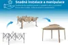 Pavillon de jardin Marimex avec moustiquaire (3 x 3 x 2,9 Voir les images du produit 12