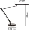 Unilux MAMBO LED Schreibtischleuchte schwarz Tischklemme Voir les images du produit 4