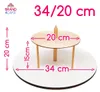 présentoir à gâteaux à 2 étages 34/20 cm Brand4Cake Voir les images du produit 2