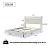MODFU Čalouněná postel Manželská postel 140x200 cm s LED Náhled obrázku produktu 6