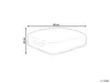 BELIANI Pouf Mehrfarbig Baumwolle 50 x 50 x 20 cm Produktbild-Vorschau 3