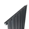 SONNI Flach Heizkörper Seitenanschluss 630x616mm Anthrazit Produktbild-Vorschau 10