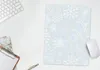MuchoWow® Mauspad Mousepad Winter - Schneeflocke - Design Produktbild-Vorschau 6