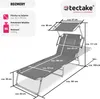 TecTake 403414, Szary, Poliester, Stal, 110 kg, 6,2 kg Podgląd zdjęcia produktu 18