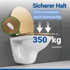 WENKO WC-Sitz Mod. Aldeno Gold matt, aus MDF Produktbild-Vorschau 2