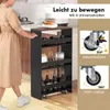 COSTWAY Nischenwagen 20cm breit, 4 Etagen Küchenwagen Produktbild-Vorschau 6
