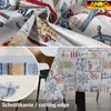 Tischdecke Patchwork Maritim Rot 100x140cm Schnittkante Wasserabweisend abwaschbar, Ansicht 2 Produktbild-Vorschau