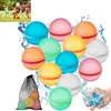 12x wiederverwendbare Wasserbälle Silikon Magnetverschluss Produktbild-Vorschau 1