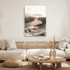 Leinwandbild Wald am Fluss 80x120 Feeby Beige bild für die Produktbild-Vorschau 2