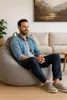 Sitzsack mit ECO Füllung Puff Relax-Sessel Sitzkissen Produktbild-Vorschau 3