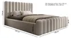 DomoHome Boxspringbett Schlafzimmerbett Ideal für Ihr Produktbild-Vorschau 7