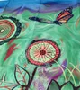 Paravent Outdoor Wetterfest 180 x 78 cm Green Flowers | Produktbild-Vorschau 9