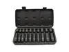 A set of black socket wrenches in an open black case. Produktbild-Vorschau