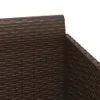 vidaXL Sonnenliege mit Kissen Braun 182x118x63 cm Poly Produktbild-Vorschau 8