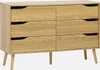 sweeek - Kommode mit Holzdekor, 6 Schubladen - Produktbild-Vorschau 1