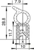 DO6 - EPDM Kantenschutz Dichtungs Profil Gummi Dichtung Produktbild-Vorschau 2
