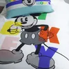 A close-up view of Mickey Mouse bedding with large colorful letters. Produktbild-Vorschau