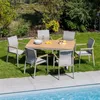 Gartenmöbel Set WINDY mit 1 Tisch und 6 Stühlen aus Alu und Produktbild-Vorschau 12