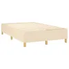 vidaXL Boxspringbett mit Matratze Creme 120x200 cm Stoff Produktbild-Vorschau 3
