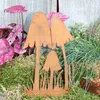 Rostikal Herbst Deko Pilze 25 cm hoch auf Bodenplatte Produktbild-Vorschau 6