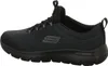 Side view of a black Skechers sneaker. Voir les images du produit