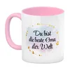 Du bist die beste Oma der Welt Kaffeebecher Rosa mit Produktbild-Vorschau 2