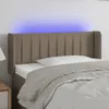 LED Kopfteil Taupe 83x16x78/88 cm Stoff Produktbild-Vorschau 2