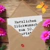 Mr. & Mrs. Panda doppelkarte Spruch 50. Geburtstag Freude - Produktbild-Vorschau 3