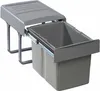 A pull-out trash bin with a lid, mounted on a sliding mechanism. Produktbild-Vorschau