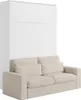 Schrankbett + Sofa + Matratze - 160 x 200 cm - Manuelle Produktbild-Vorschau 4