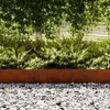 vidaXL Obruba trávníku 50 ks Hnědá 100 x 0,05 x 20 cm Ocel Náhled obrázku produktu 3