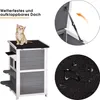 Lovupet Katzenhaus Katzenvilla Katzenhütte 2 Etagen Produktbild-Vorschau 10