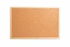 Kork Pinnwand 70x100 cm mit Holzrahmen Braun – Rechteckige Produktbild-Vorschau 1