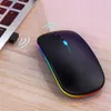 Bezdrátová Myš S Tichým Osvětlením Rgb Bez Kliknutí Náhled obrázku produktu 4