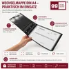 Wechselmappe DIN A4 Schwarz mit 3 Druckknöpfe Produktbild-Vorschau 8